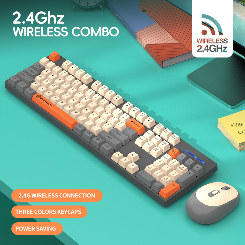 2.4G Wireless 104Keys Full-Siz - Pc Gaming Fullset recension och pris