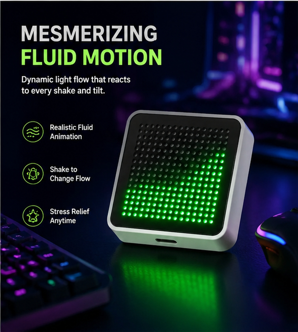 LED Fluid Simulation Desktop O - Pc Gaming Liquid recension och pris