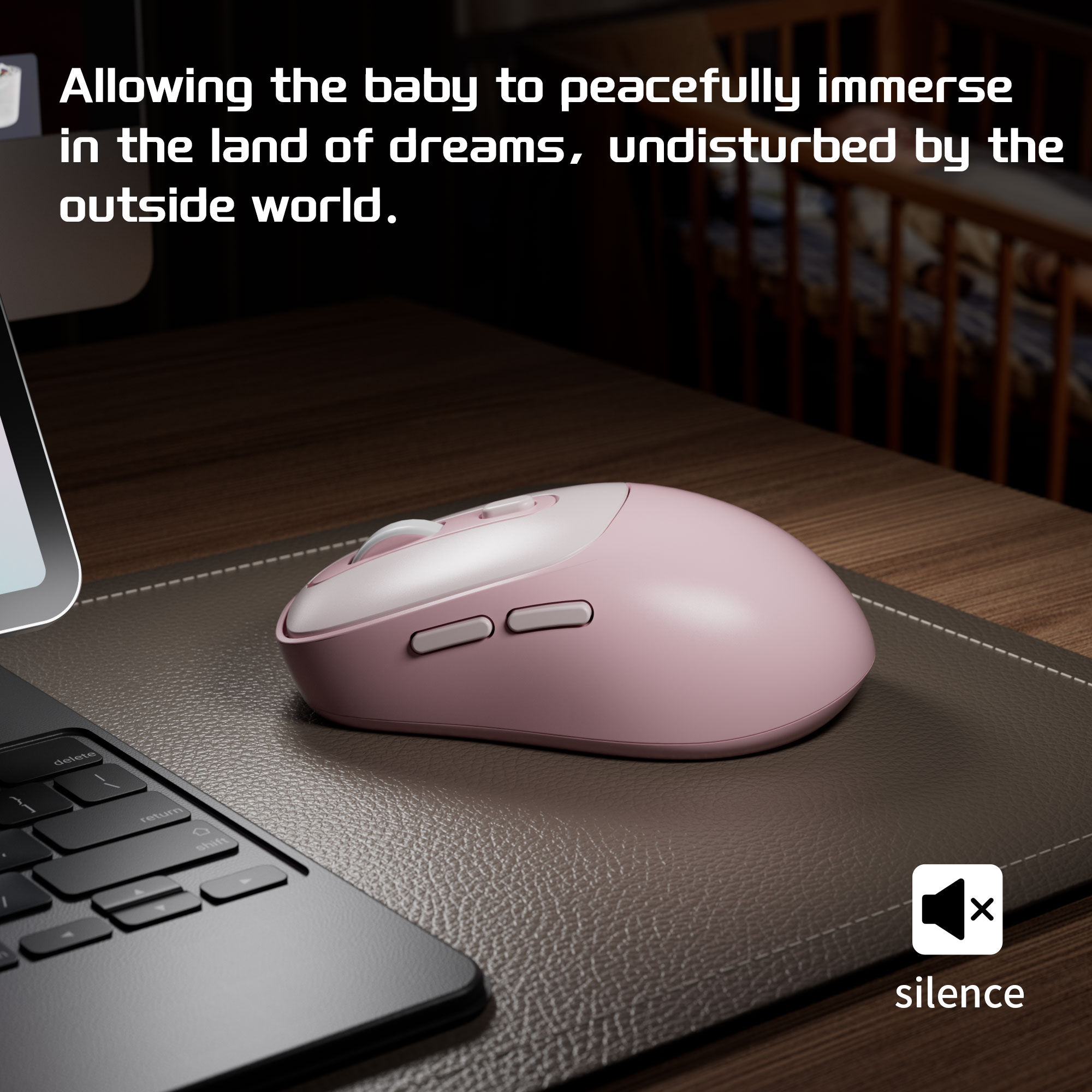 MageGee Wireless Mouse 2.4Ghz  - Pc Gaming Pink recension och pris