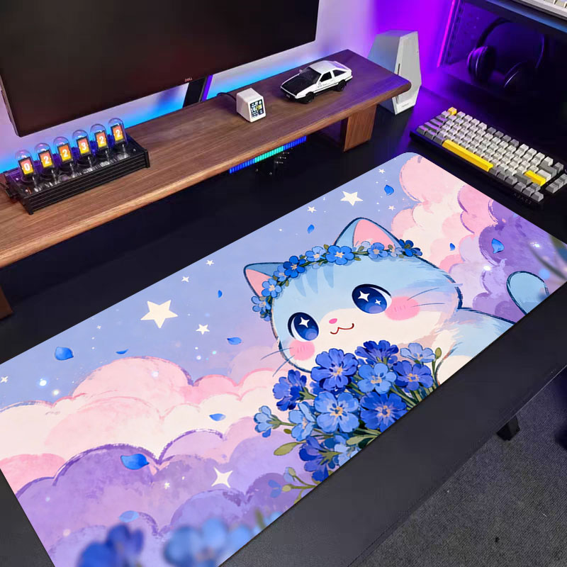1pc Pink-purple Cloud Cat Mous - Pc Gaming Pink recension och pris