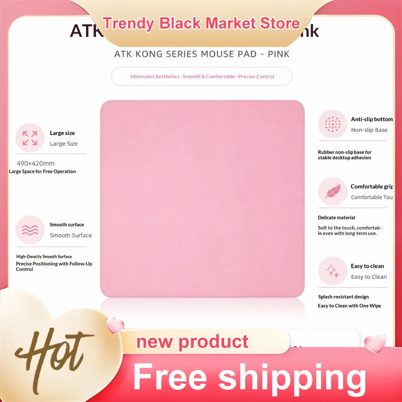 ATK Sky Pink Large Gaming Mous - Pc Gaming Pink recension och pris