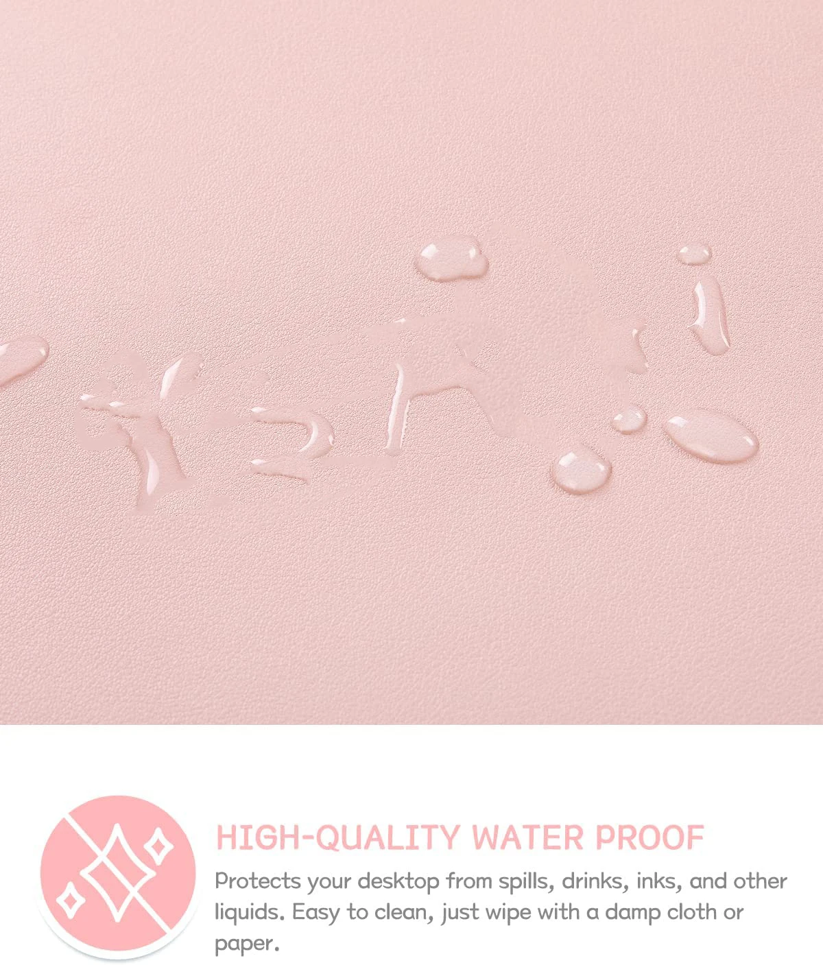 Desk Mat Waterproof PVC Mouse  - Pc Gaming Pink recension och pris